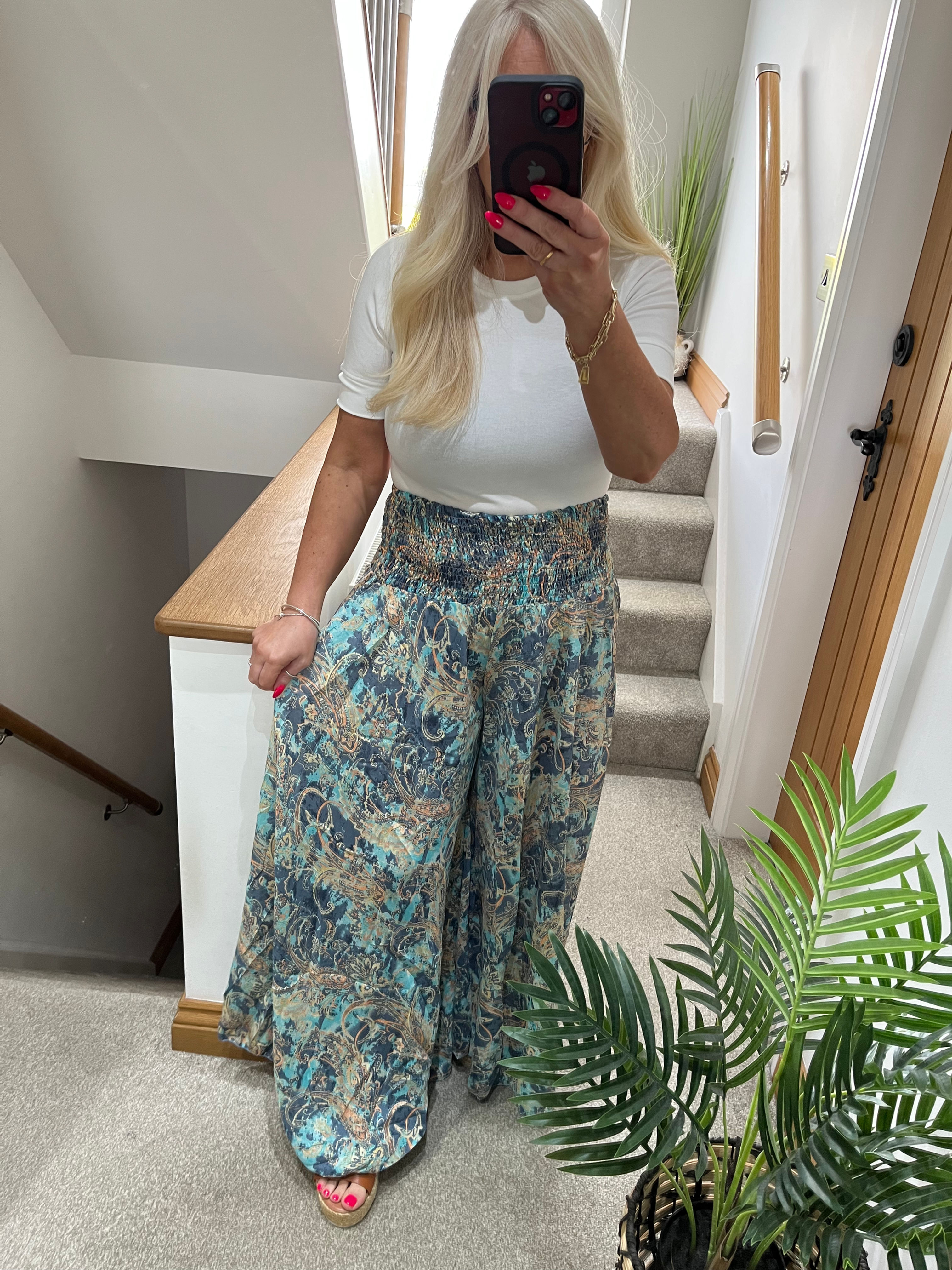 The Indian Silk Wide Leg Trousers - No.4