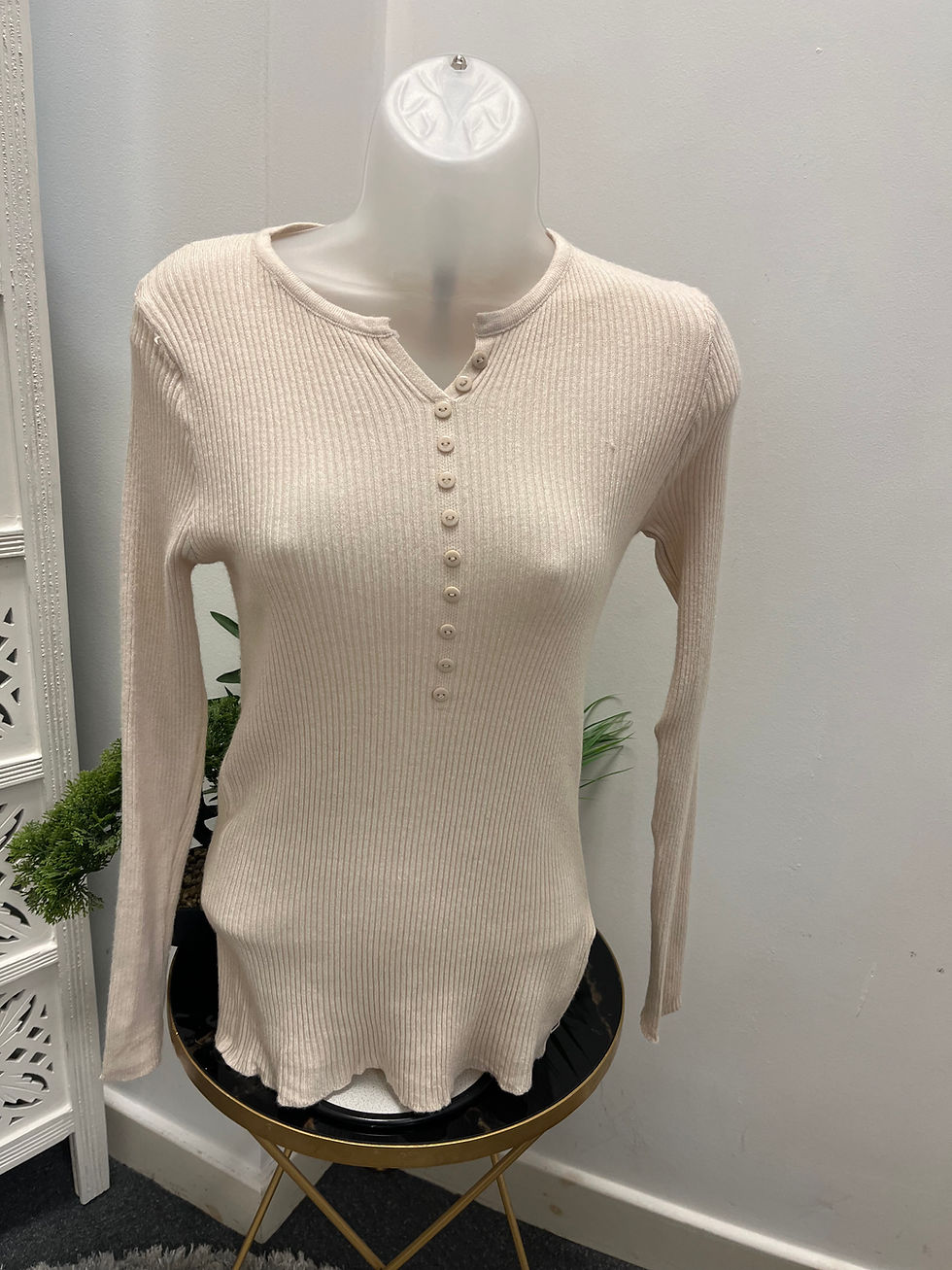 Thumbnail: The Jodie Skinny Ribbed Top - Fits Size 8 to 16