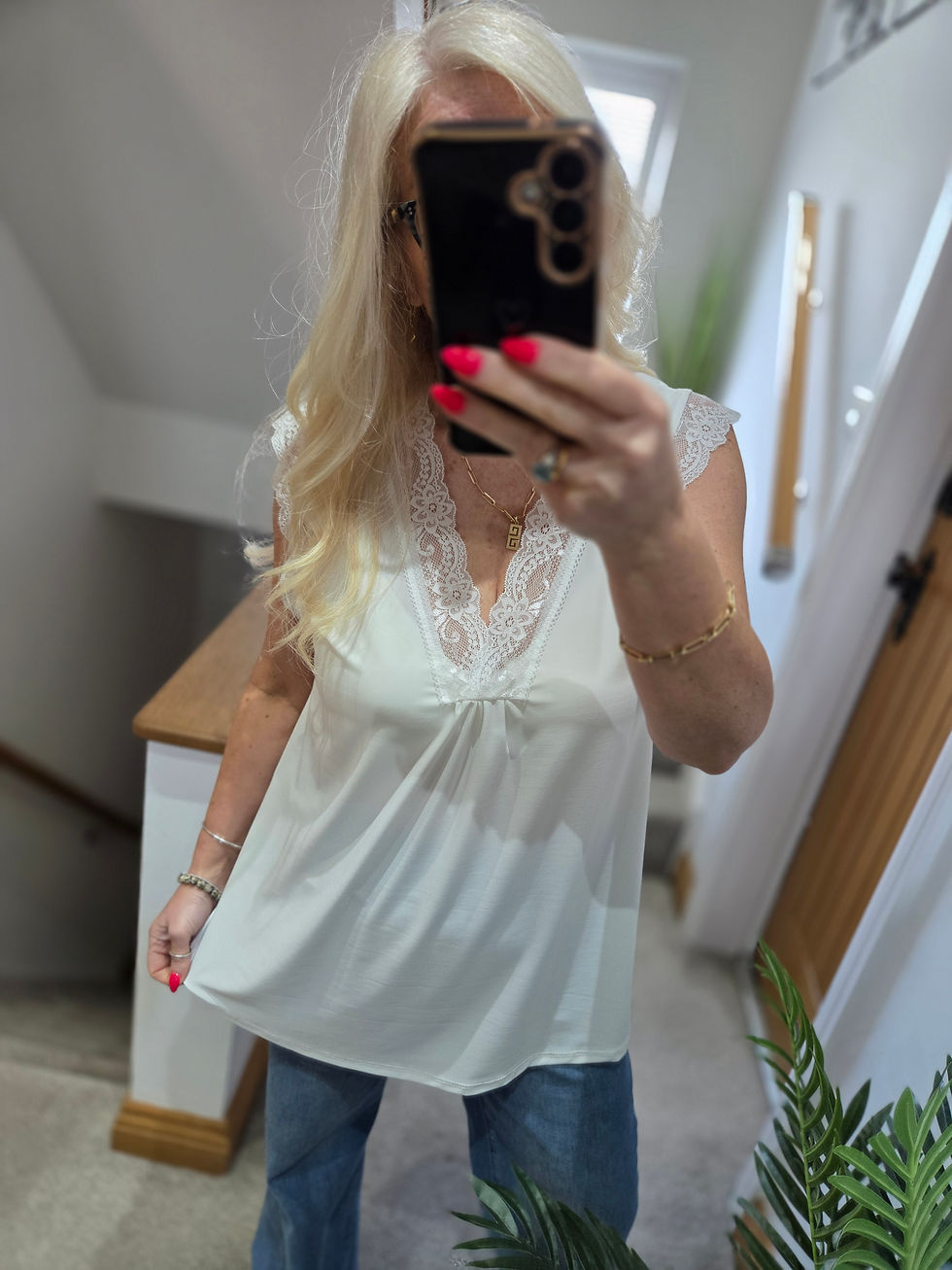 Thumbnail: The Jilly Lace Tops - Size 1 - 10 to 16