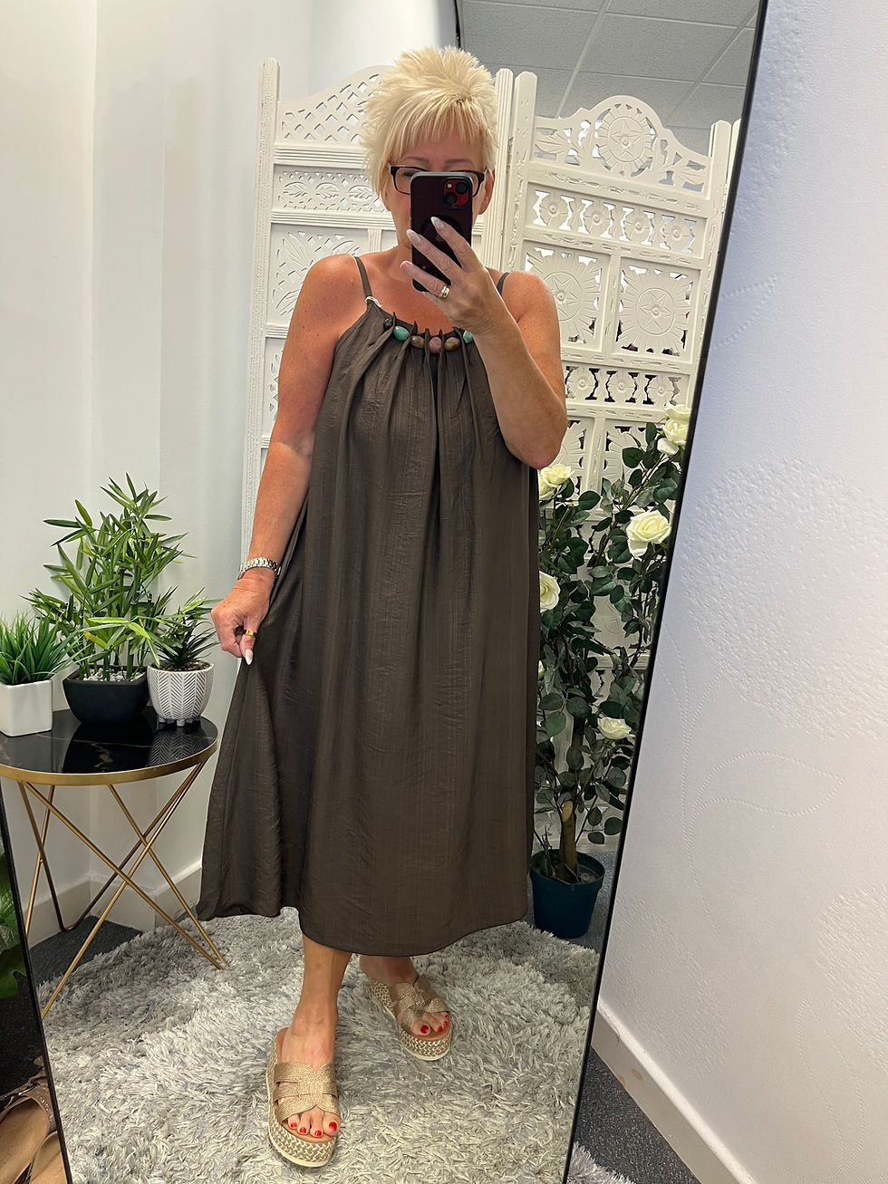 Thumbnail: The Josie Pebble Midaxi Dress - 12 to 18