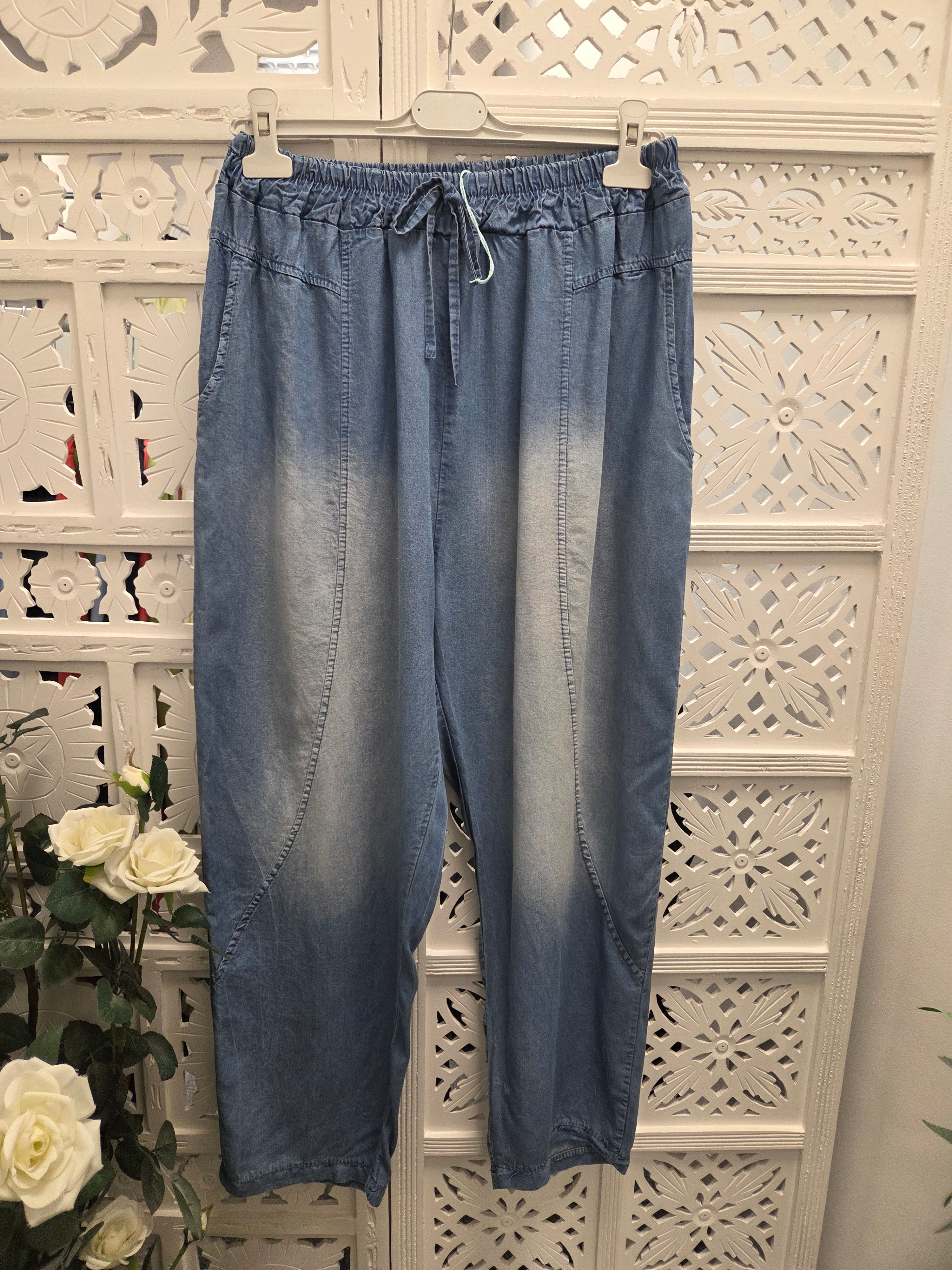 The Tencel Barrel Leg Trousers - 10 to 16