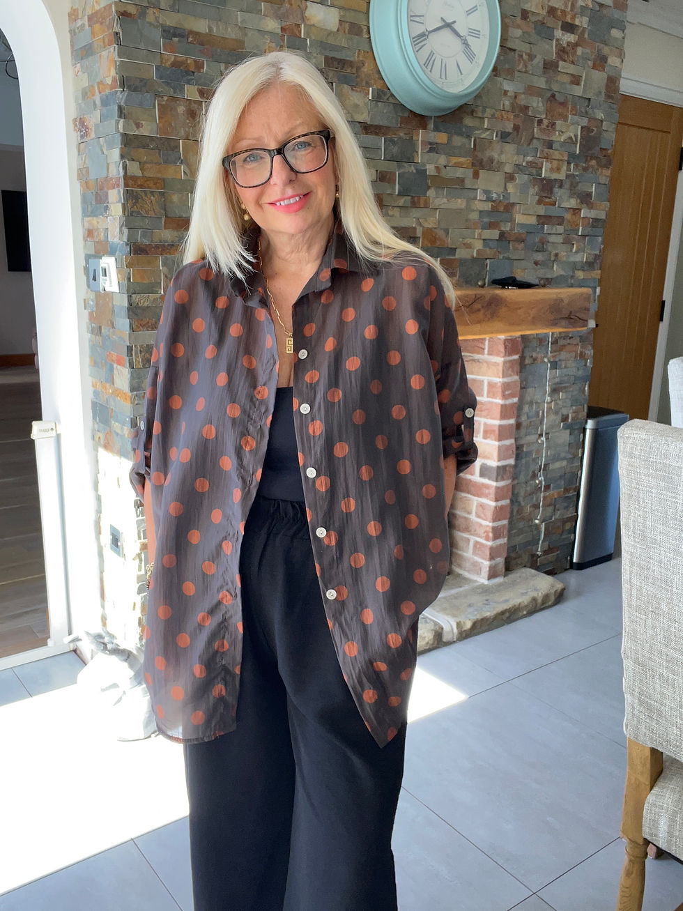 Thumbnail: The Kadie Dot Shirt - Best Fits Size 10 to 16
