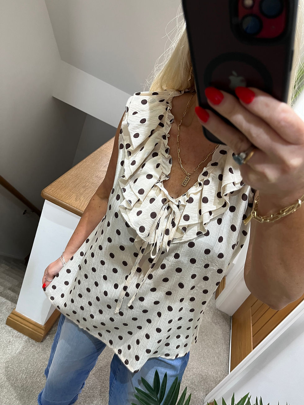 Thumbnail: The Dorothy Dotty Frill Top - 8 to 14
