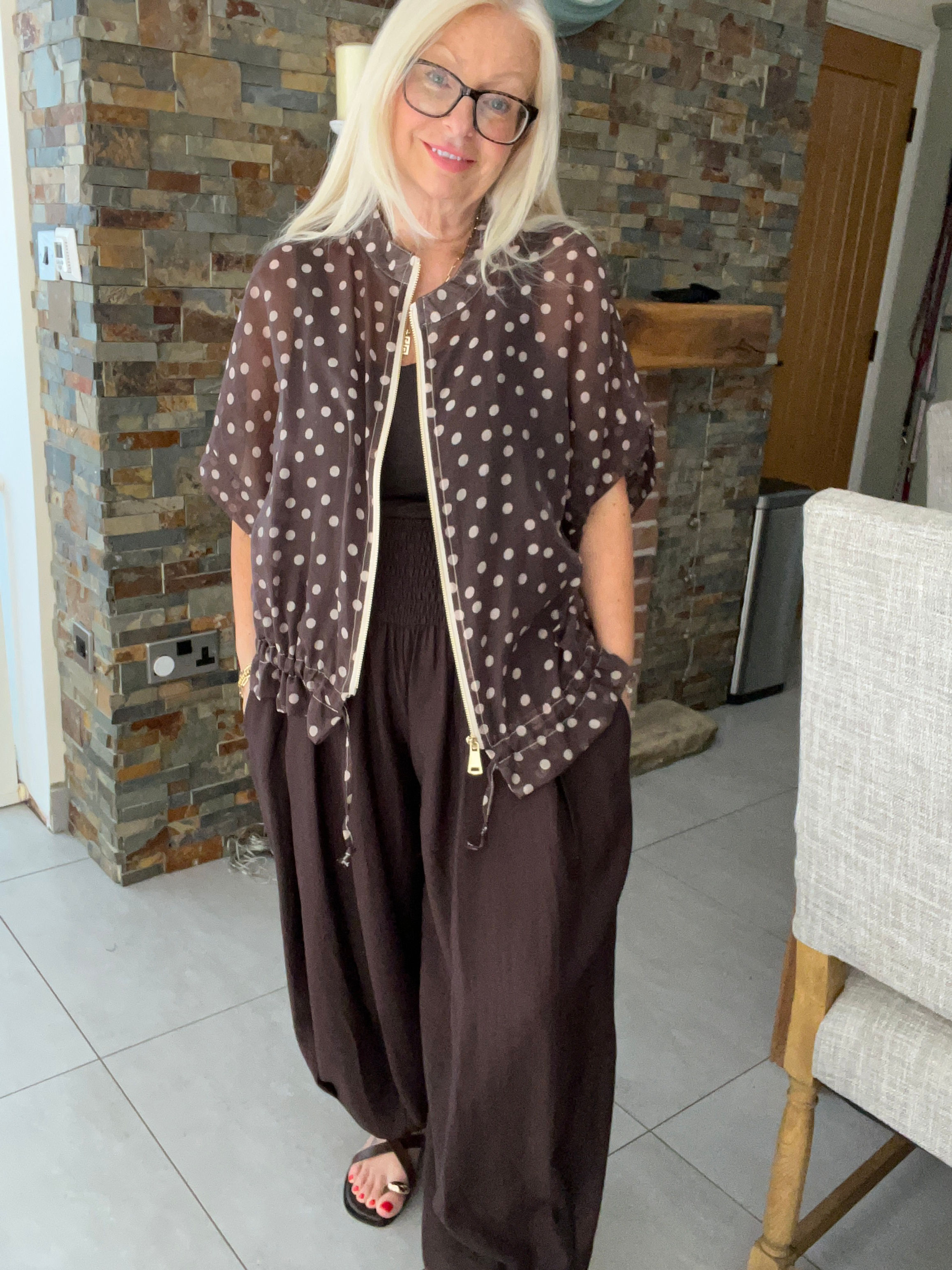 The Jamie Jackets - Dotty - Chocolate - 10 to 16/18 - PRE-ORDER