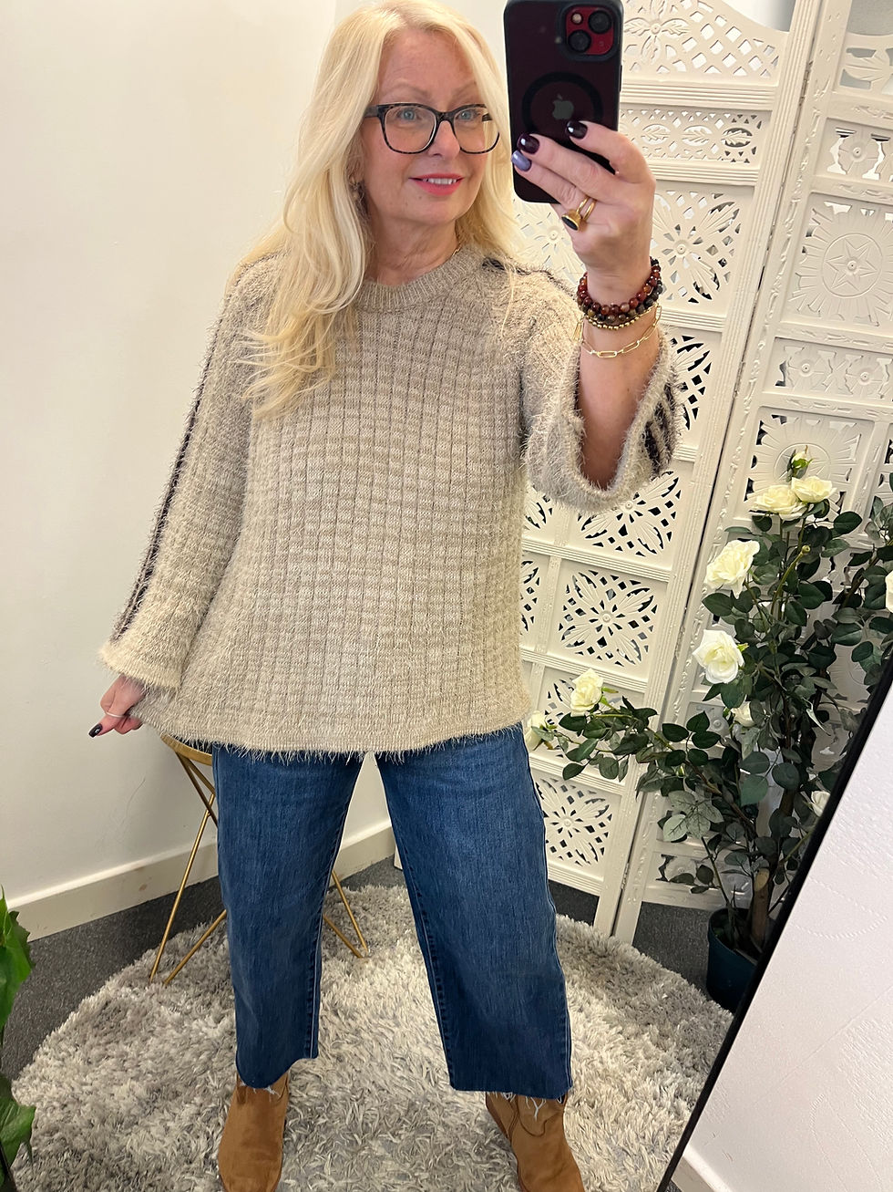 Thumbnail: The Selina Striped Sleeve Jumper - 8 to 14