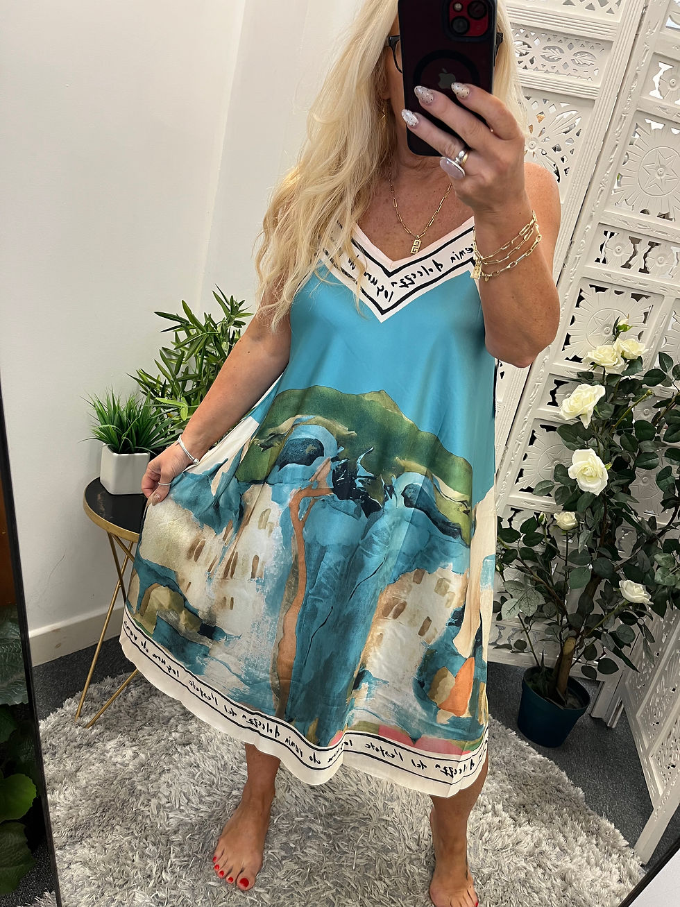 Thumbnail: The Provence Satin Midi Dress  - 10 to 16/18