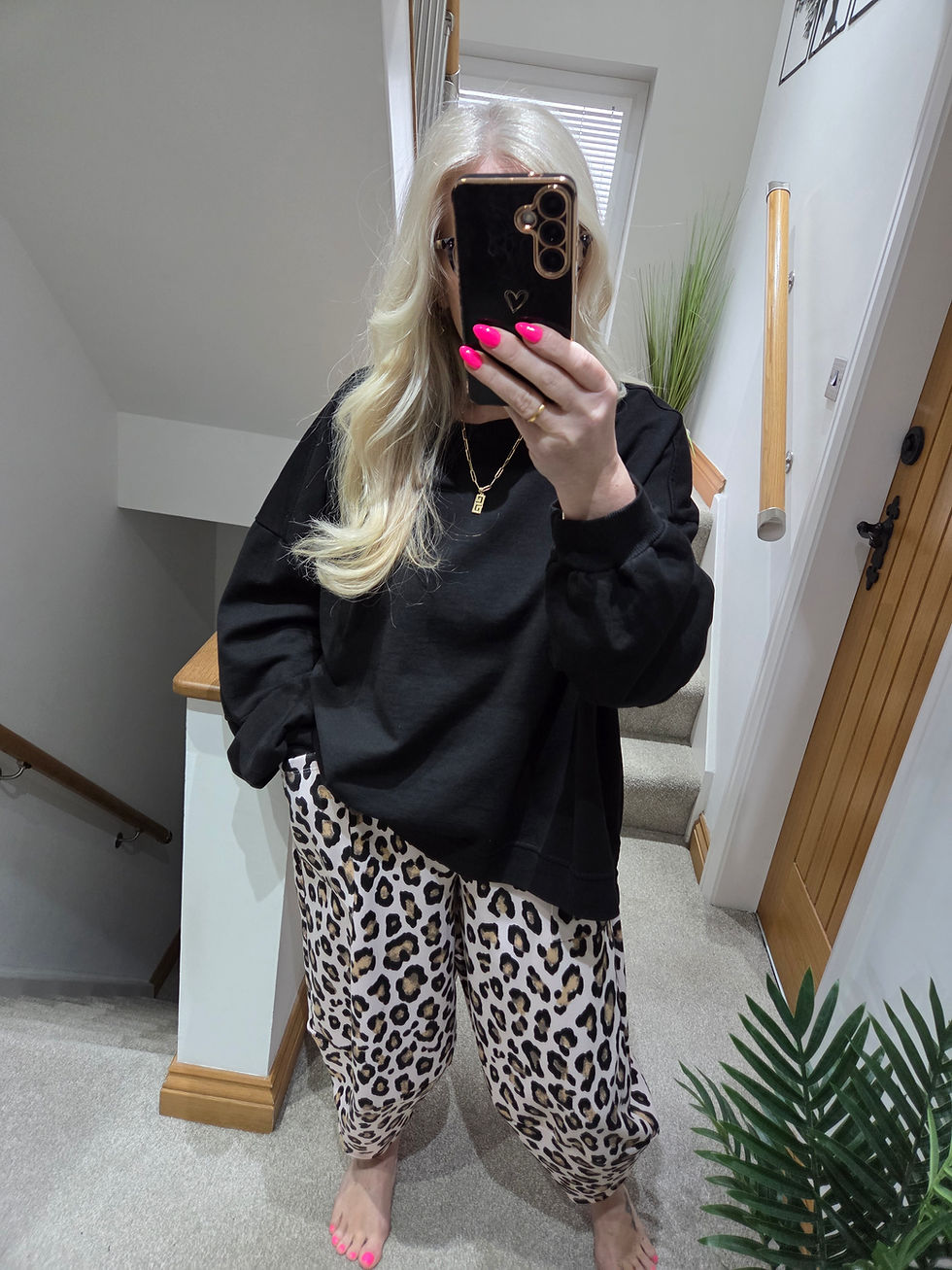 Thumbnail: The Leopard  Tulip Joggers - 12 to 18 - SALE NO RETURN 