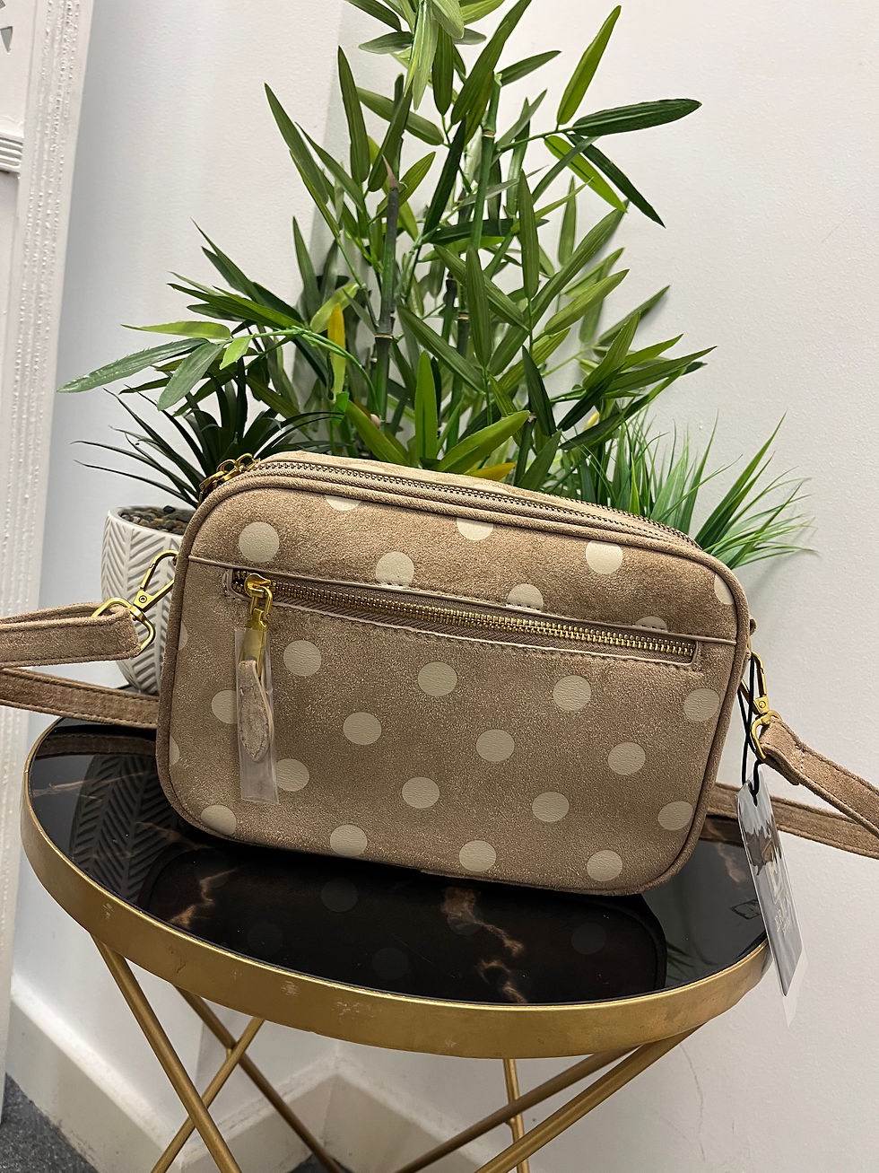 Thumbnail: The Faux Suede Dotty Bags