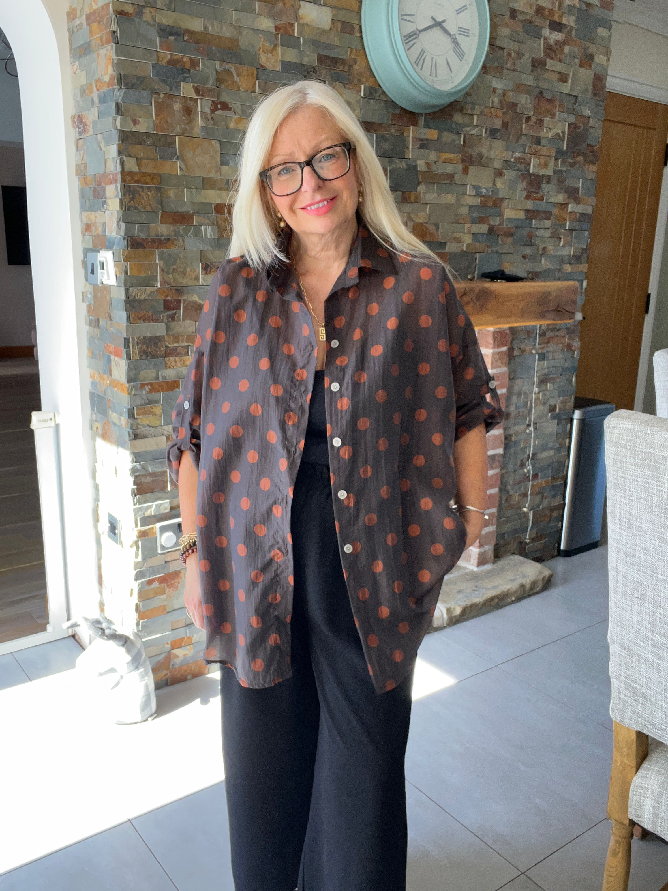 The Kadie Dot Shirt - Best Fits Size 10 to 16
