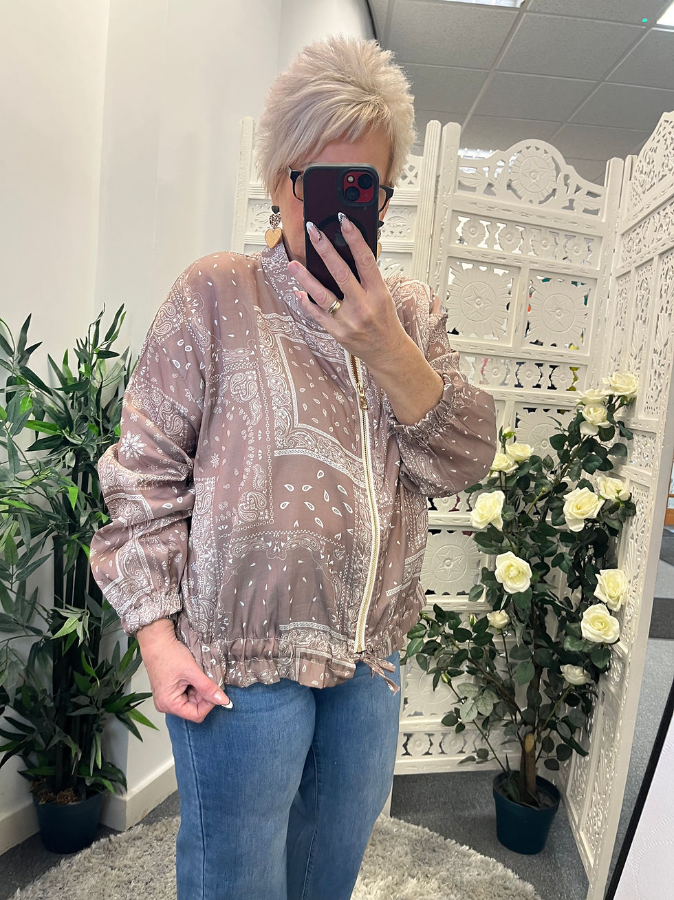 Thumbnail: The Paisley Bomber Jackets - Size 14 to 18