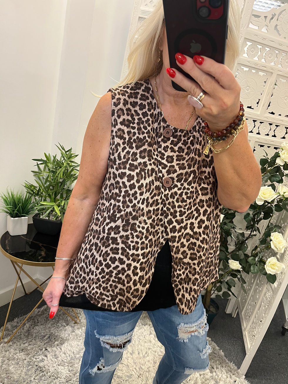 Thumbnail: The Chocolate Leopard Waistcoat - 8 to 14