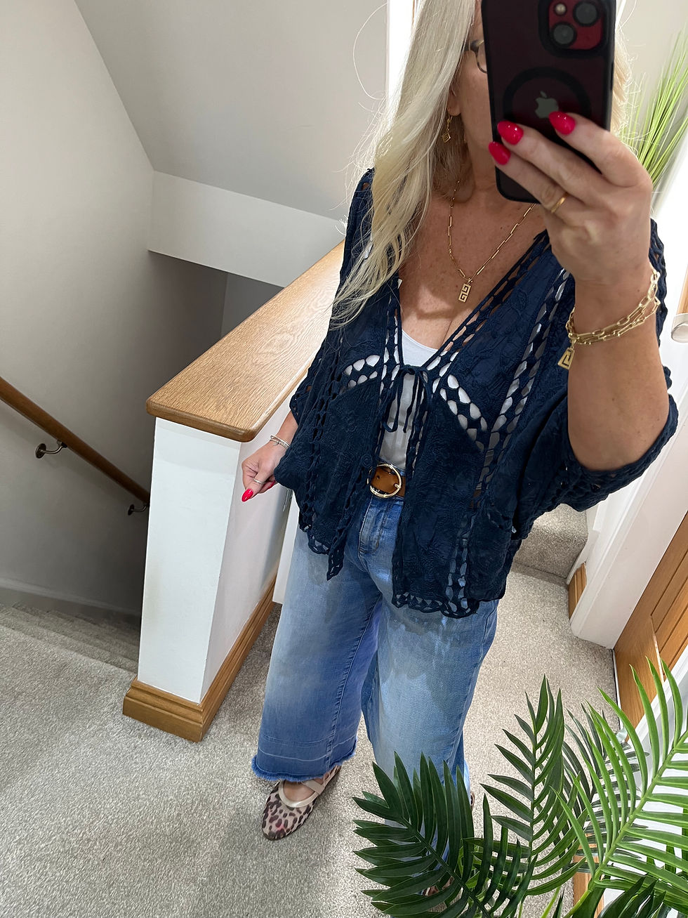 Thumbnail: The Iris Crochet Cropped Top - 10 to 18