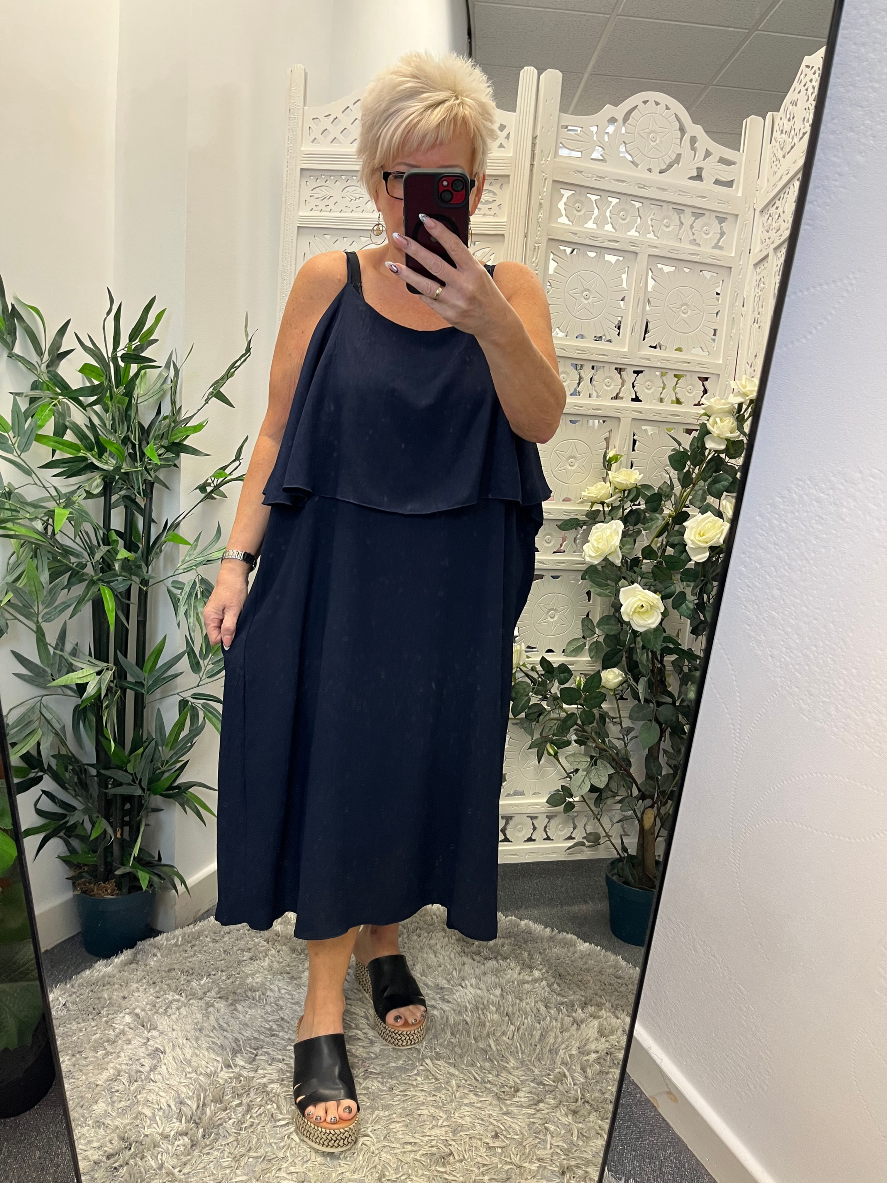 The Blair Frill Dress  - 20 to 24 - SALE NO RETURN - Clearance 