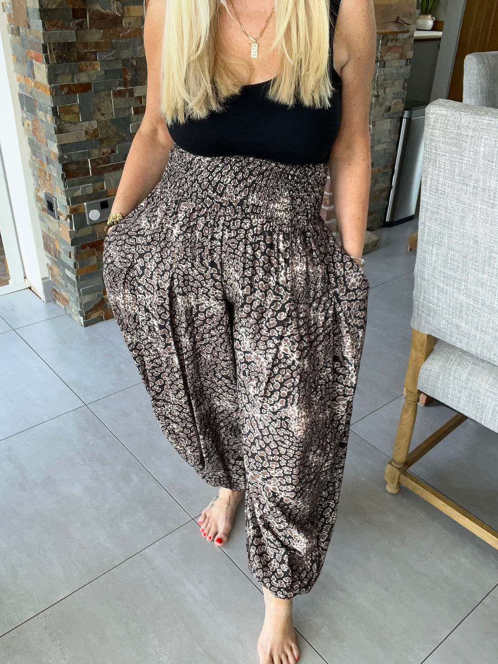 Thumbnail: The Cheetah Havana Bubble Pants - Fits Size 10 - 18