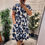 Thumbnail: The Melody Smudge Mock Wrap Midi Dresses - Best Fits Size 14 to 22