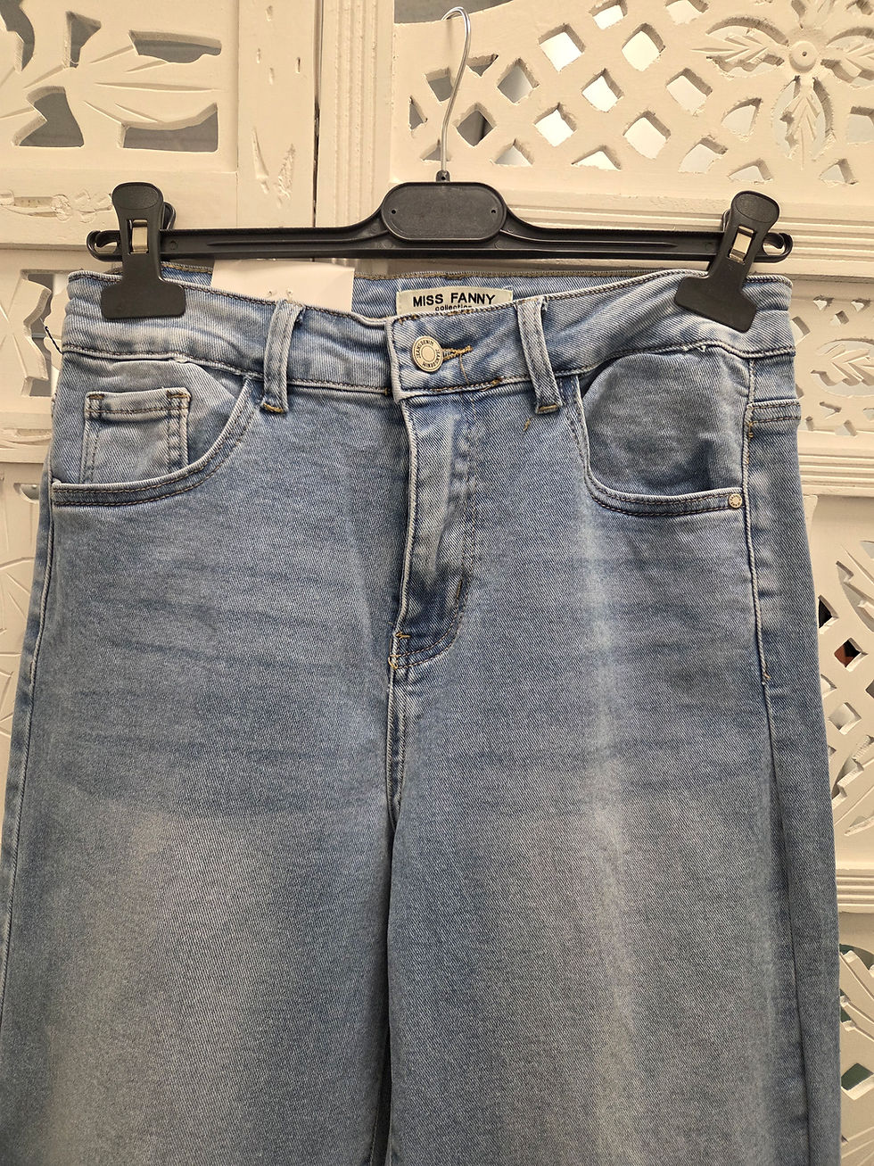 Thumbnail: The Miss F Cropped Wide Leg Jeans - Sized 8 to 16