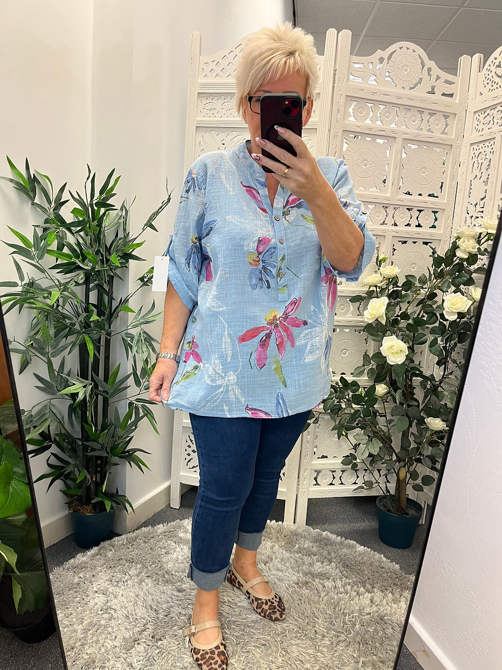 Thumbnail: The Grace Summer Lily Cotton Shirts - 12 to 18 SALE NO RETURN