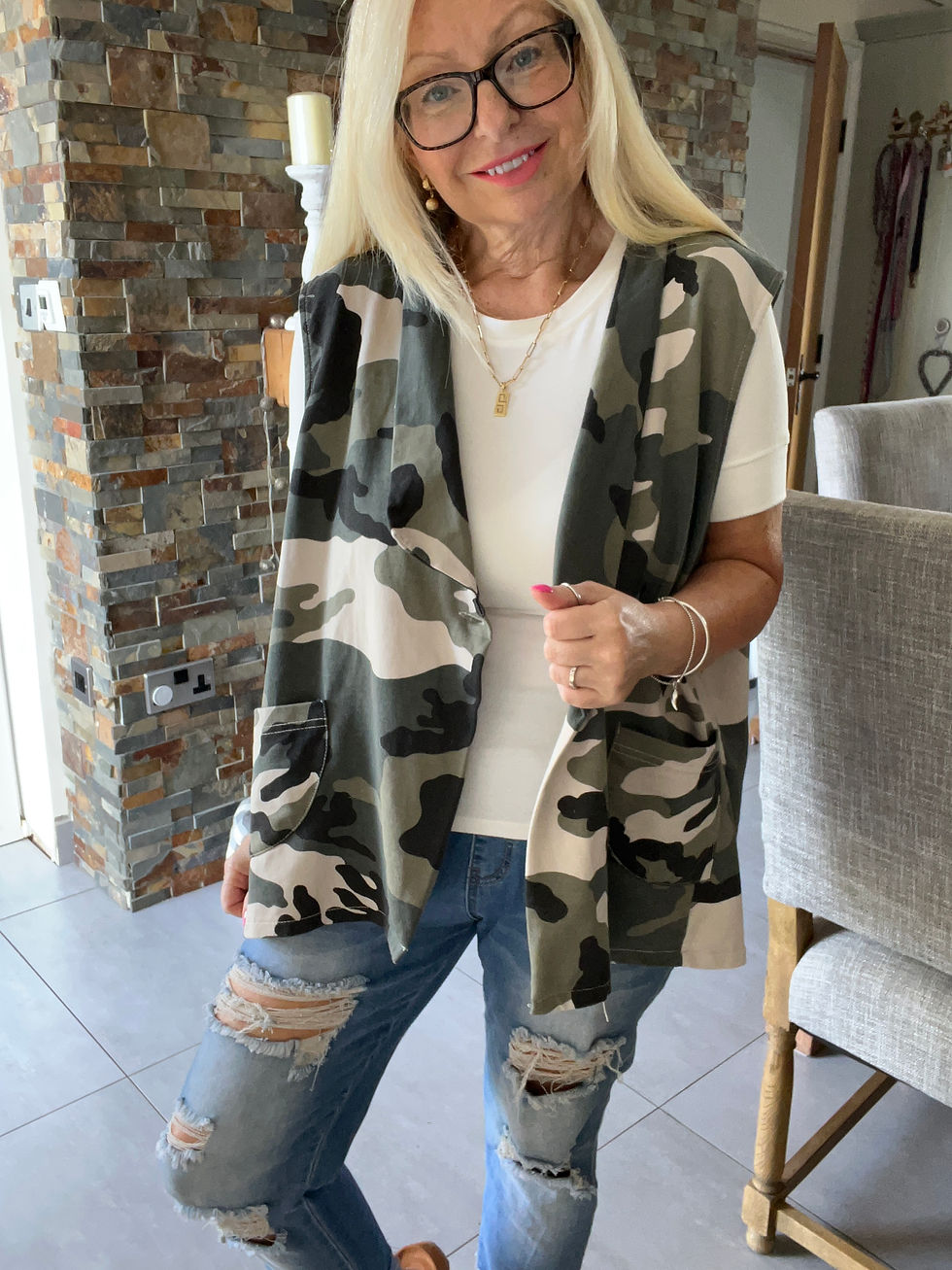 Thumbnail: The Camo Waistcoat  - Size 2 - 16 to 20/22