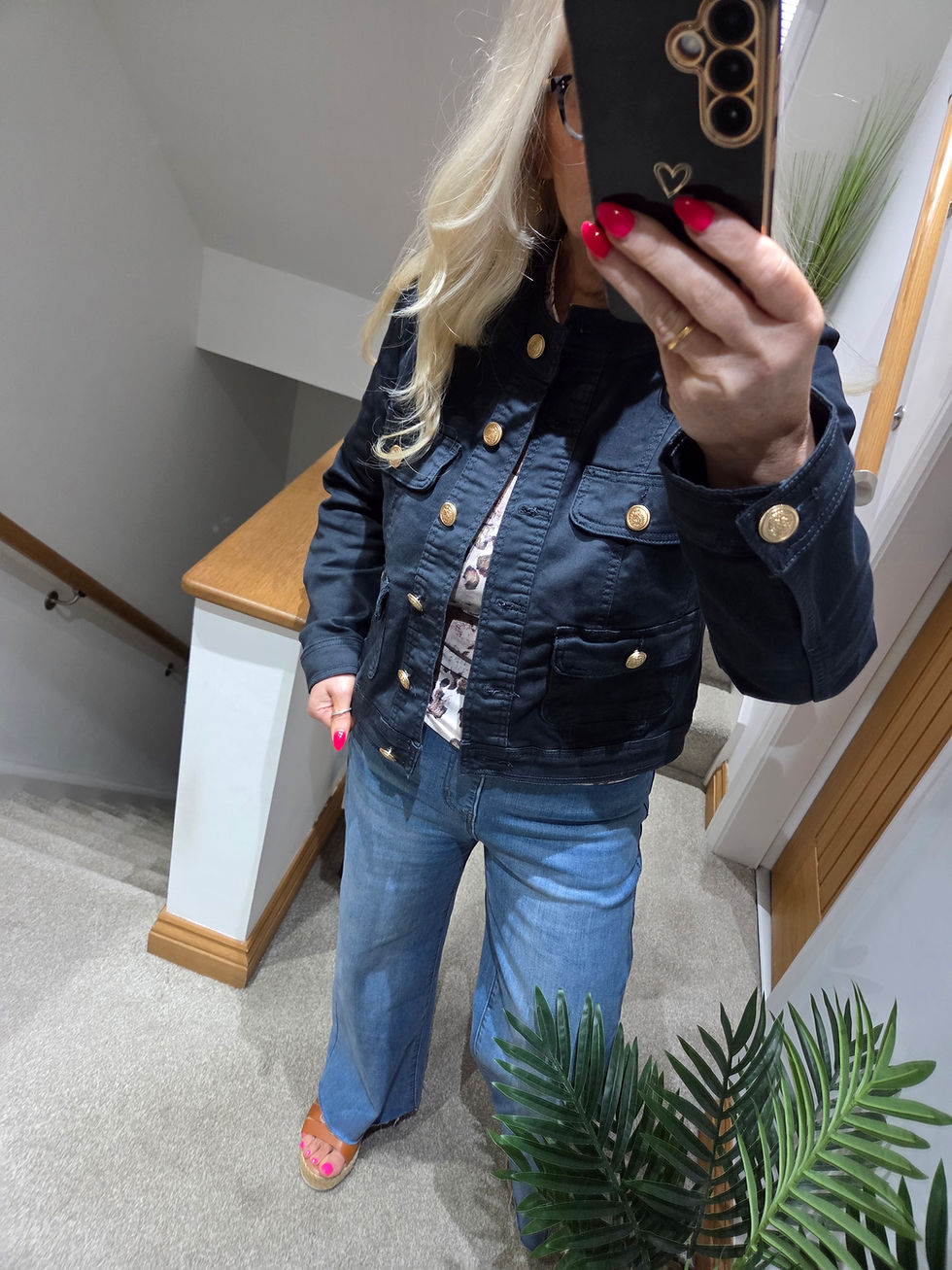 Thumbnail: The Amara Denim Jackets - Navy Blue - SALE NO RETURN 