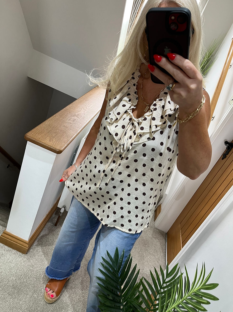 Thumbnail: The Dorothy Dotty Frill Top - 8 to 14