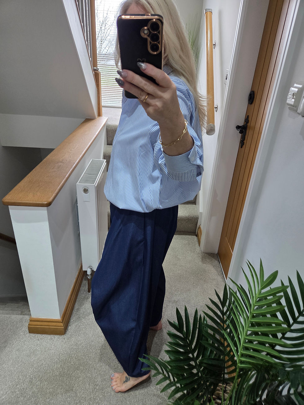 Thumbnail: The Zeta Otto Bubble Hem Striped Shirts  - 10 to 16 - SALE NO RETURN 