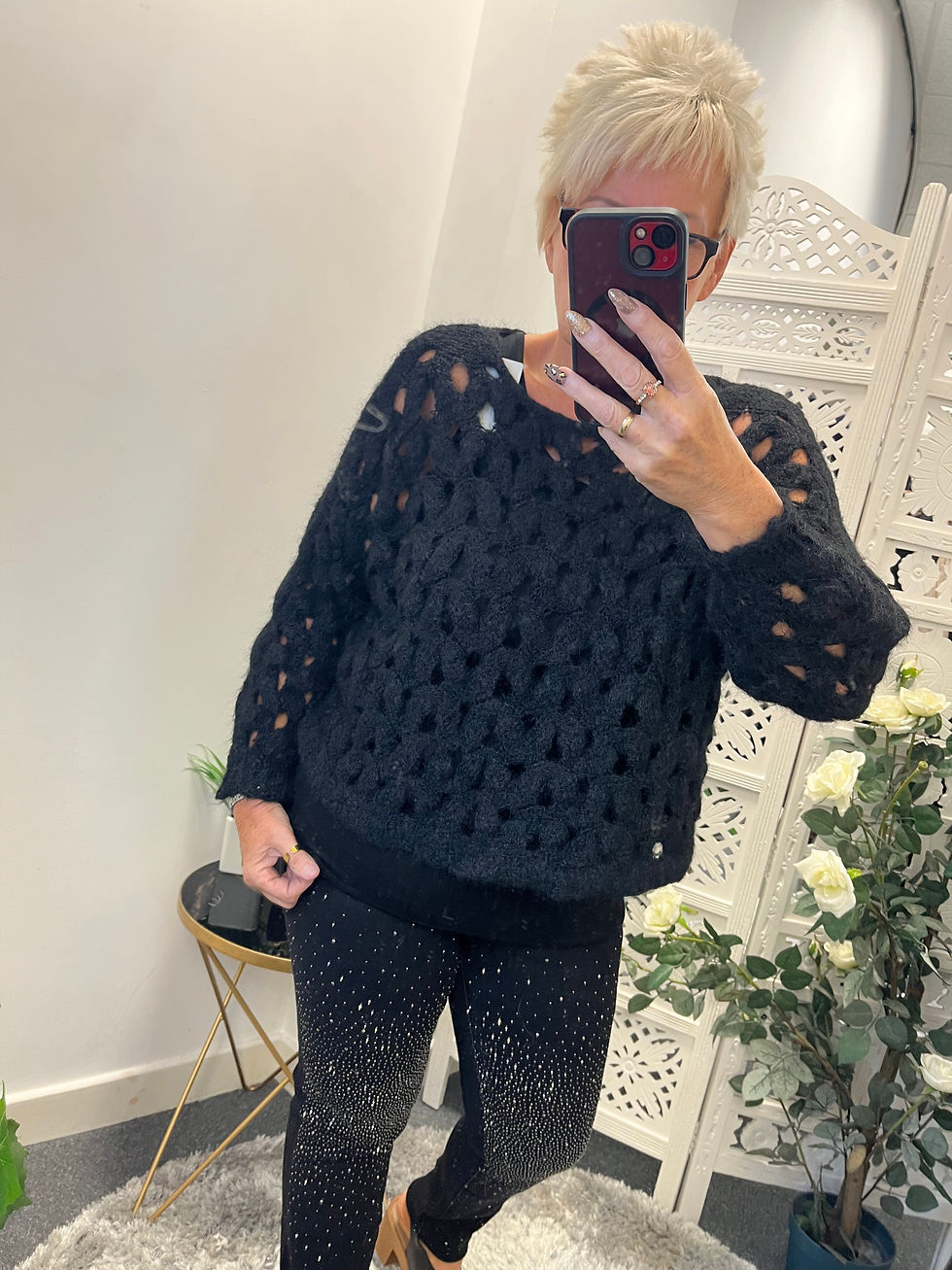 Thumbnail: The Felicity Boxey Jumper  - Black  - 10 to 14