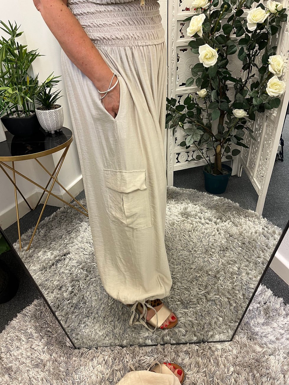 Thumbnail: The Stella Shirred Jumpsuit - Fits 10 to 20