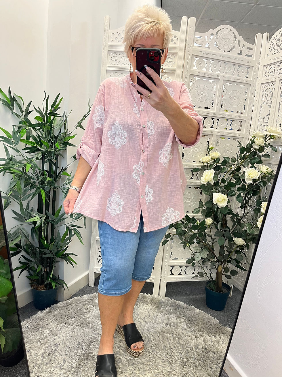 Thumbnail: The Grace Paisley Cotton Shirts - 12 to 16/18 SALE NO RETURN 