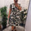 Thumbnail: The Melody Smudge Mock Wrap Midi Dresses - Best Fits Size 14 to 22