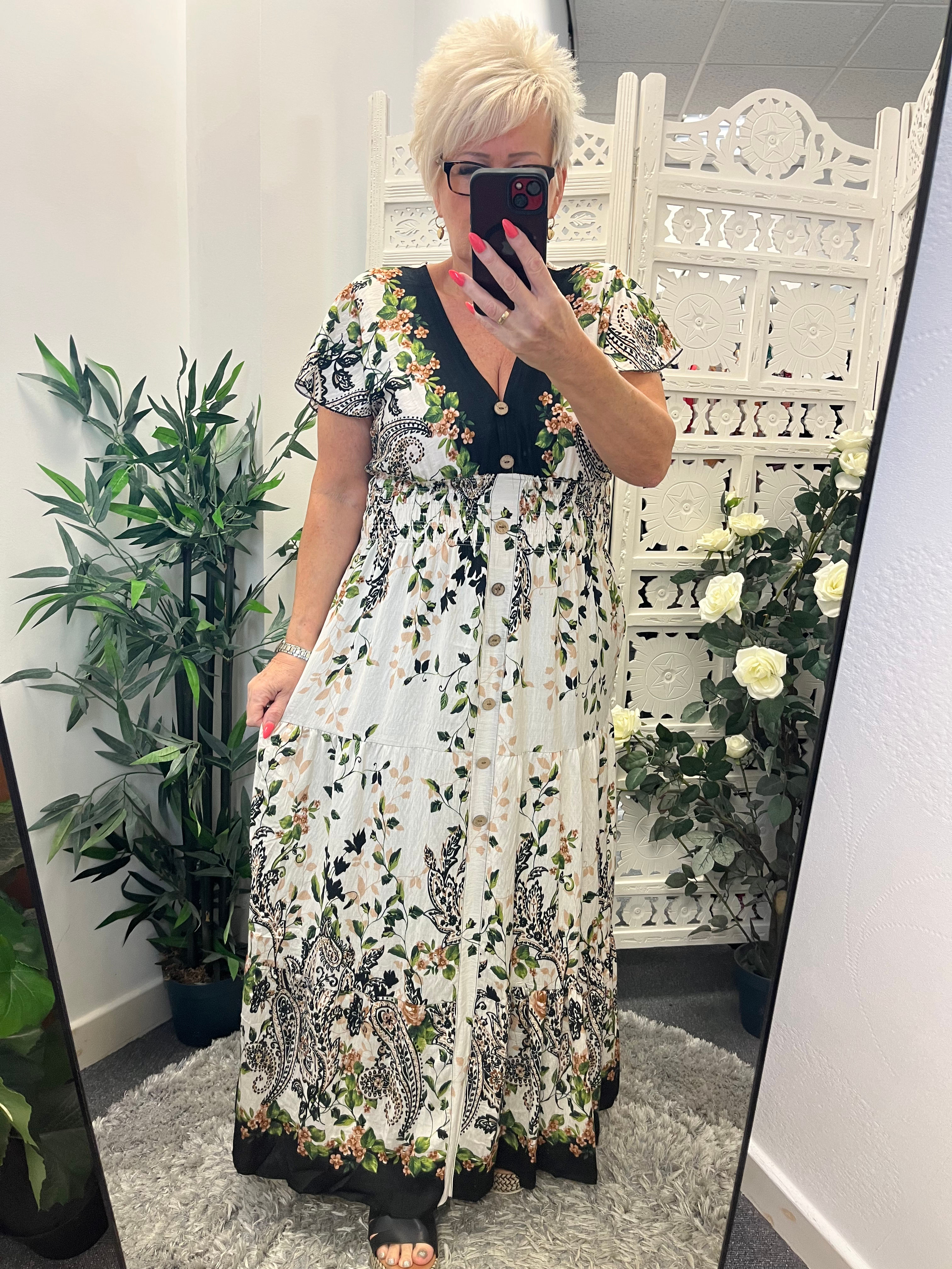The Florence Floral Maxi Dress  - 10 to 18