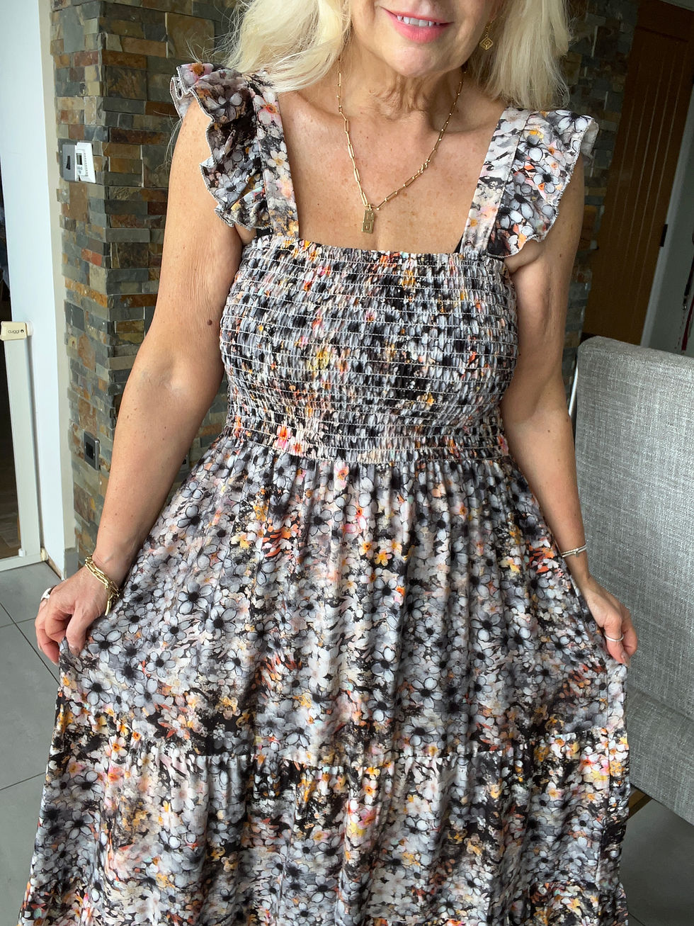 Thumbnail: The Shirred Hydrangea Dress - 10 to 18