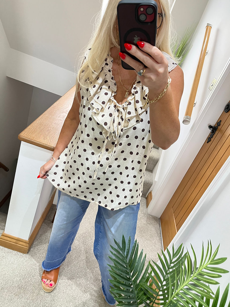 Thumbnail: The Dorothy Dotty Frill Top - 8 to 14