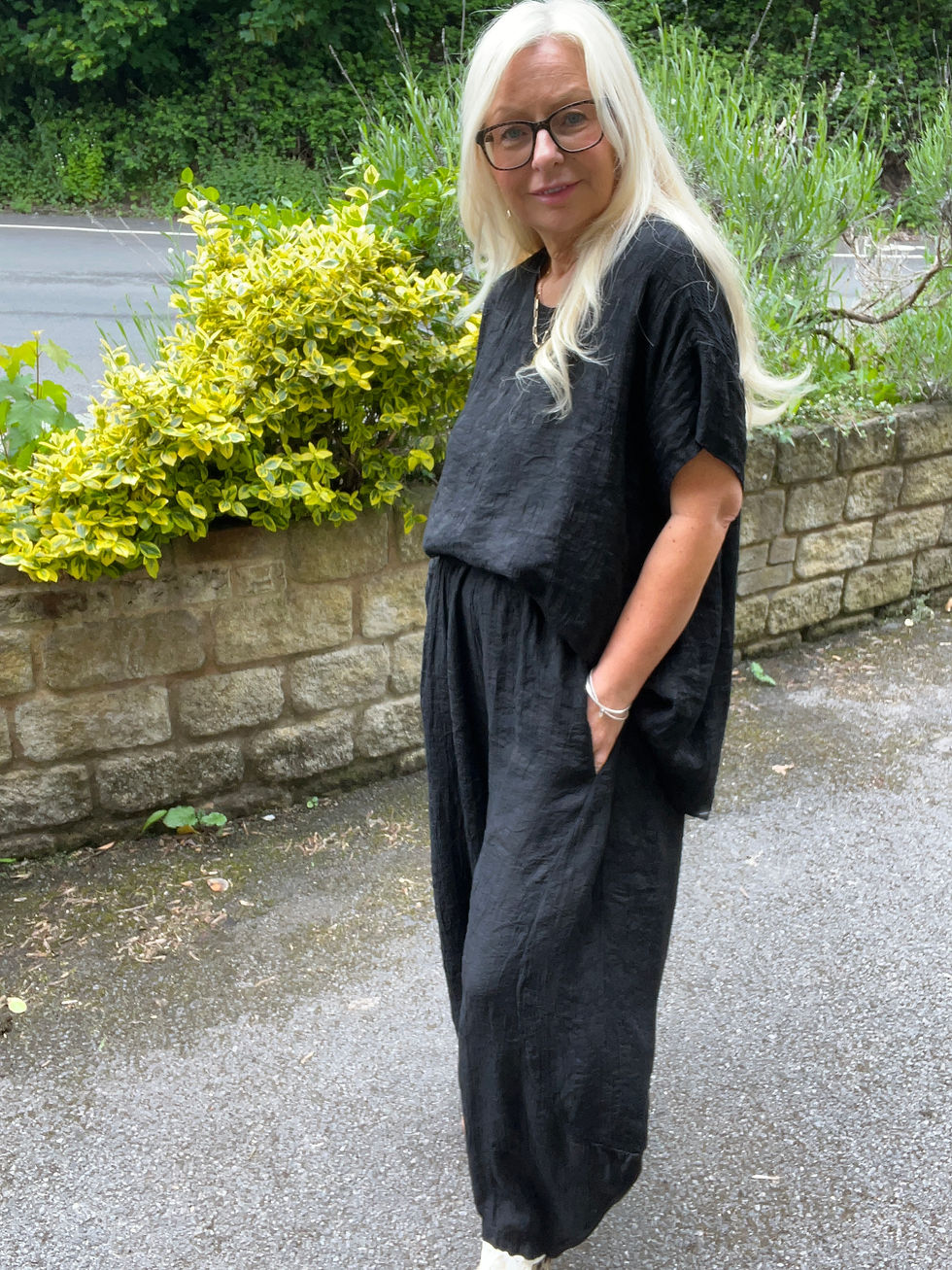 Thumbnail: The Florence Top  - Black - 10 to 18
