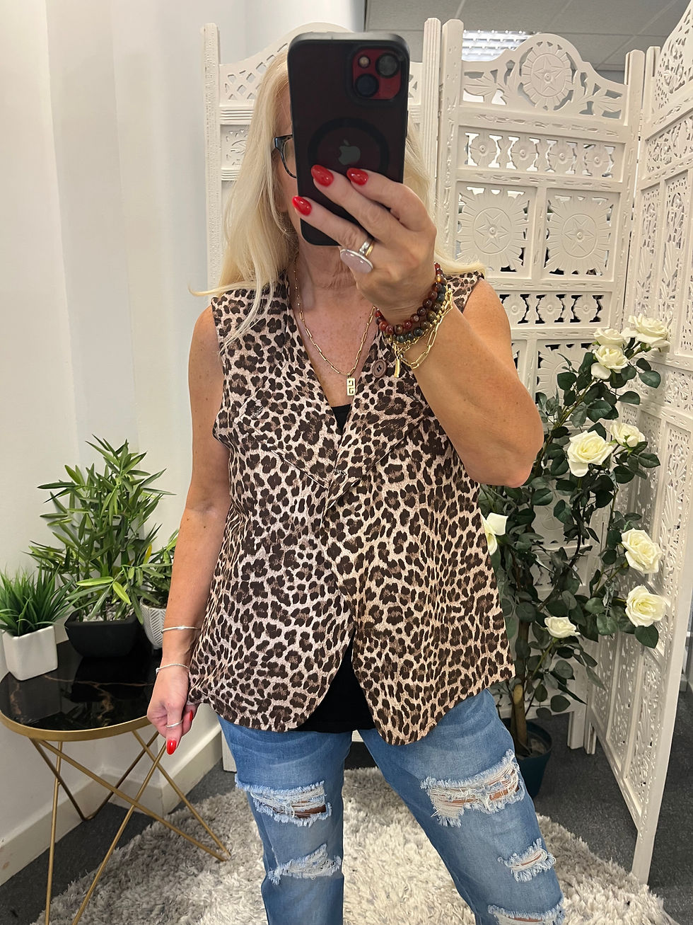 Thumbnail: The Chocolate Leopard Waistcoat - 8 to 14