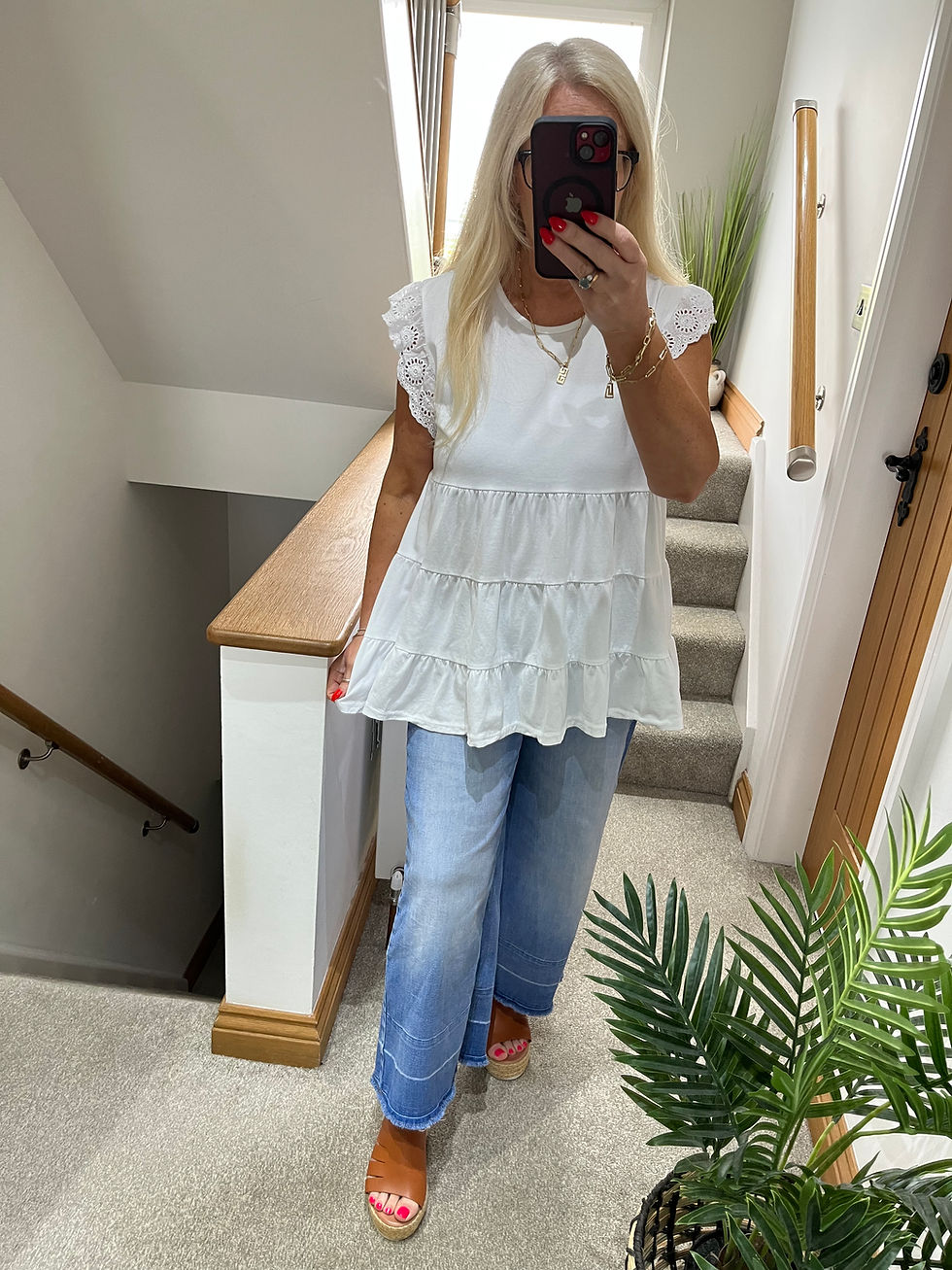 Thumbnail: The Freya Tiered Tee - Fits 10 to 16
