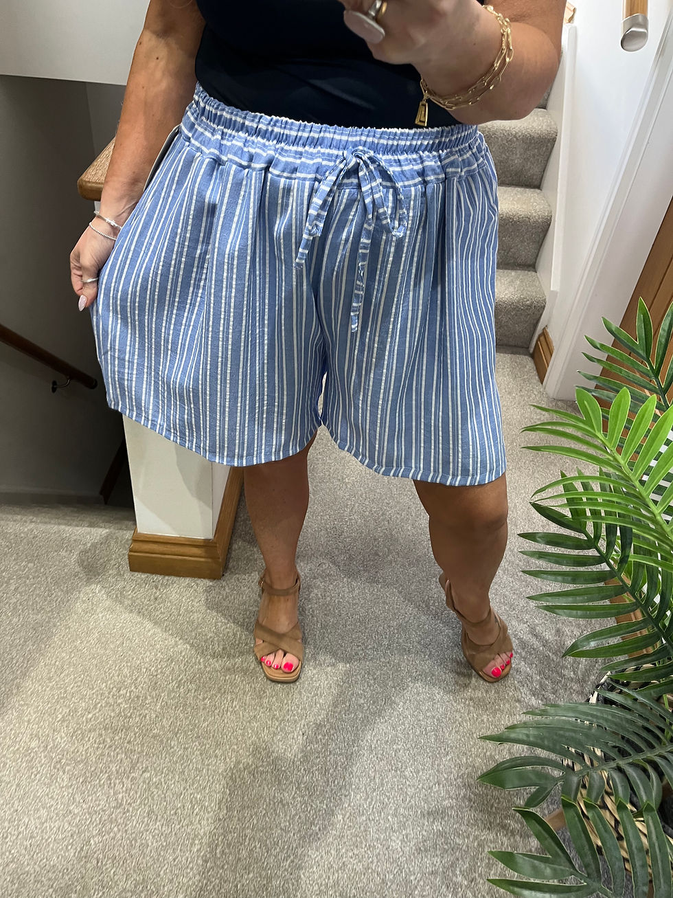 Thumbnail: The Oxford Striped Shorts - 14 to 20