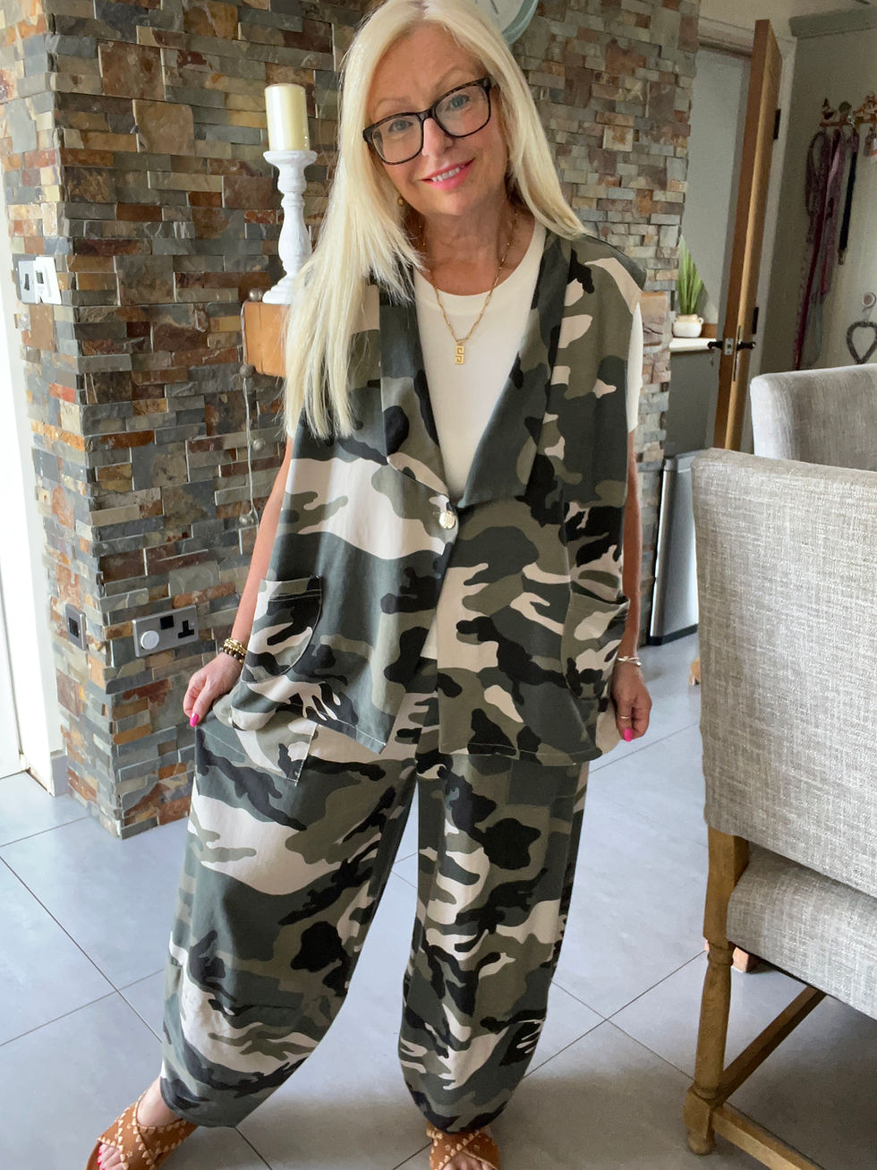Thumbnail: The Camo Waistcoat  - Size 2 - 16 to 20/22