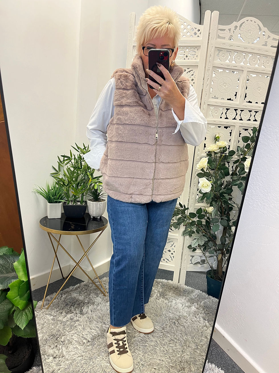 Thumbnail: The Scarlet Faux Fur Waistcoats - Size 2 - 12 to 16