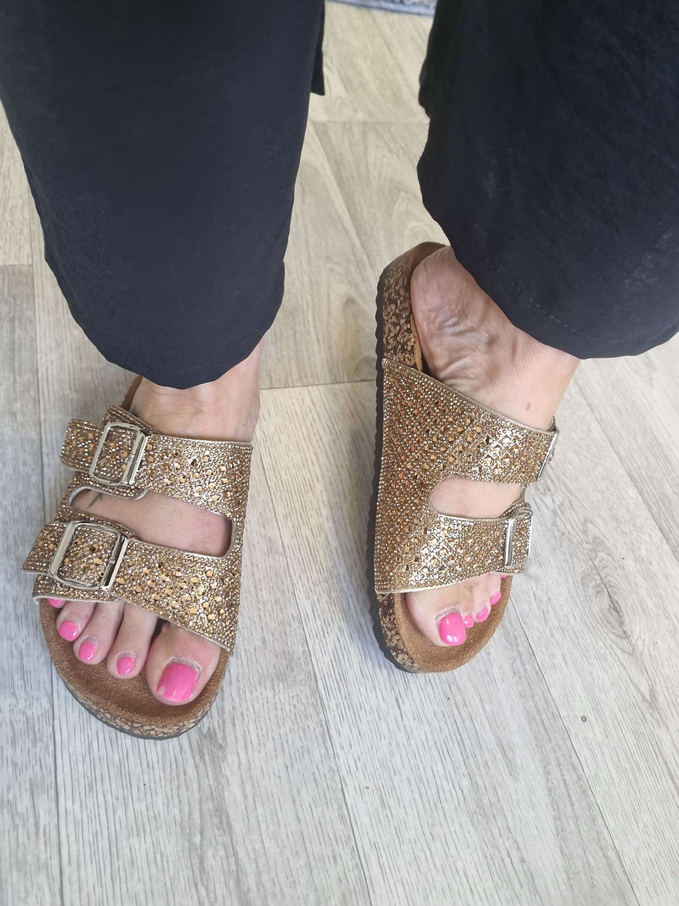Lime Tree Boutique, Sandals, Sliders, Wide Fitting, Bling, Shoes, Footwear, Summer Style, Ladies Clothing