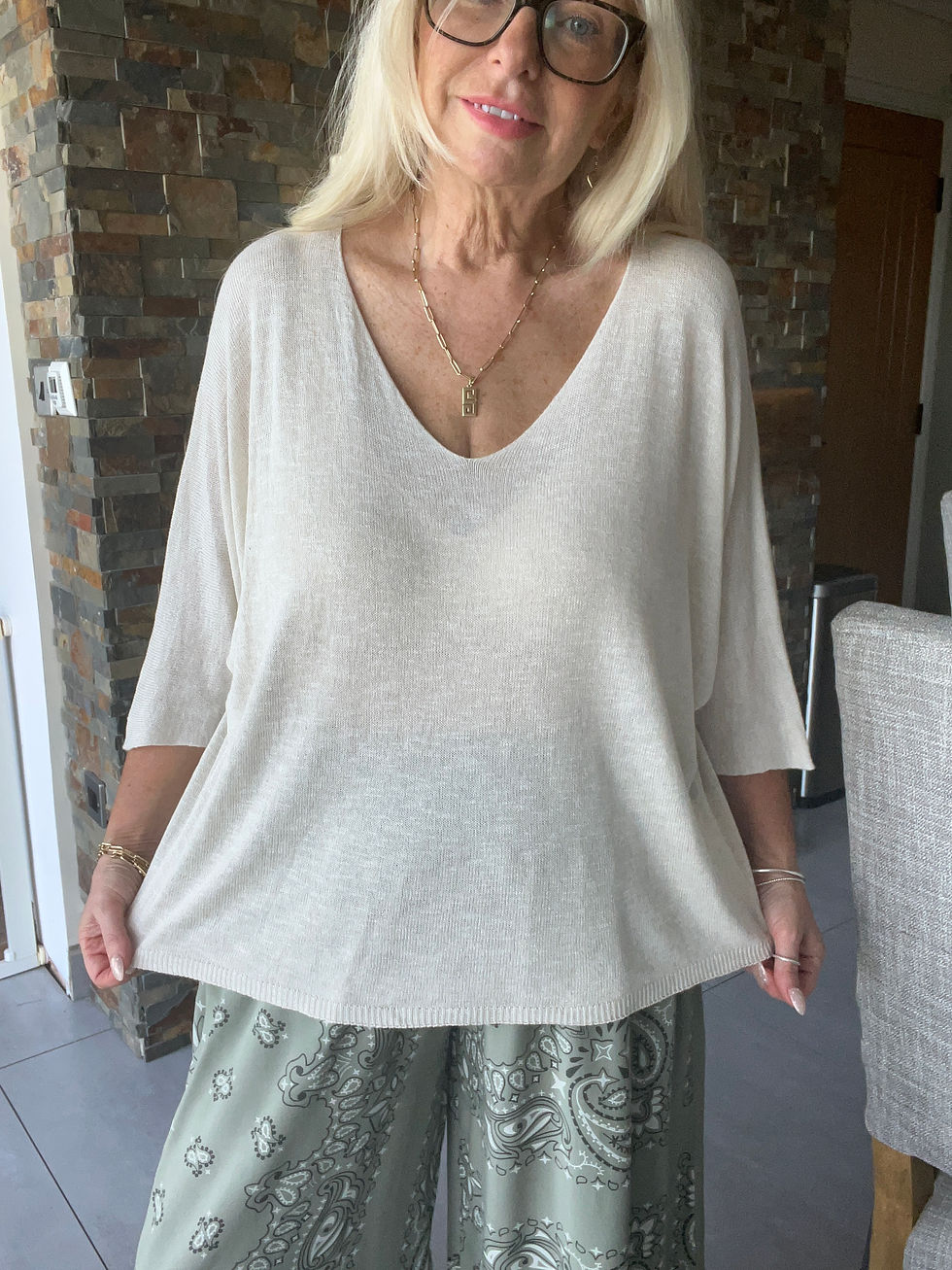 Thumbnail: The Sirena V Neck Knit - 10 to 16