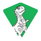 82479 X Kites Color-Me-Kite T-Rex Kite