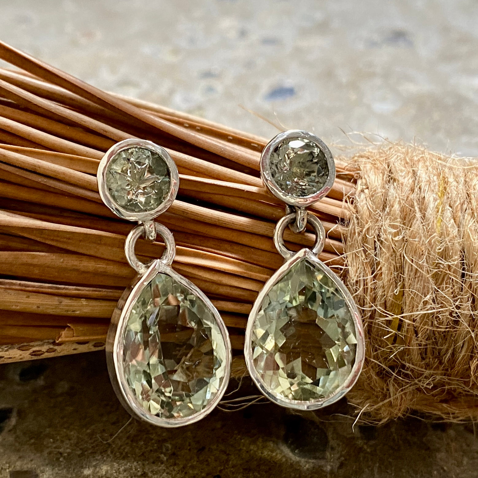 Silber 925 und Prasiolith