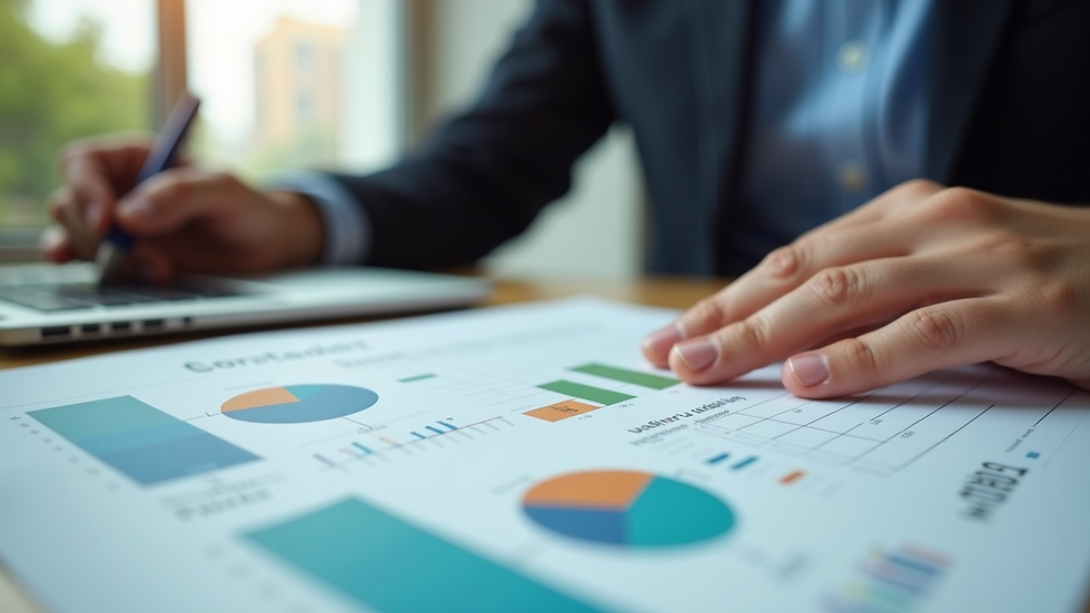 Close-up view of a person using an Excel spreadsheet for budgeting