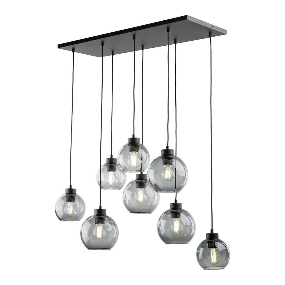 Thumbnail: CUBUS Graphite Glass Scandinavian  Pendant Light 8