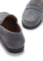 Thumbnail: Boat Loafers, Slate Grey Suede