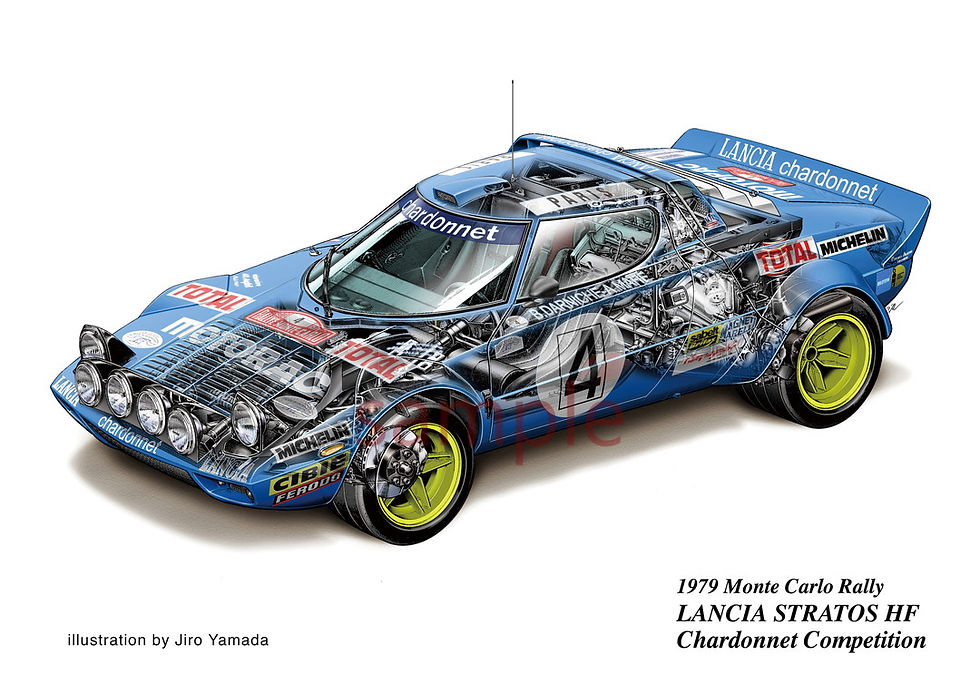 【LA07】Monte Carlo Rally LANCIA STRATOS HF Chardonnet Competition