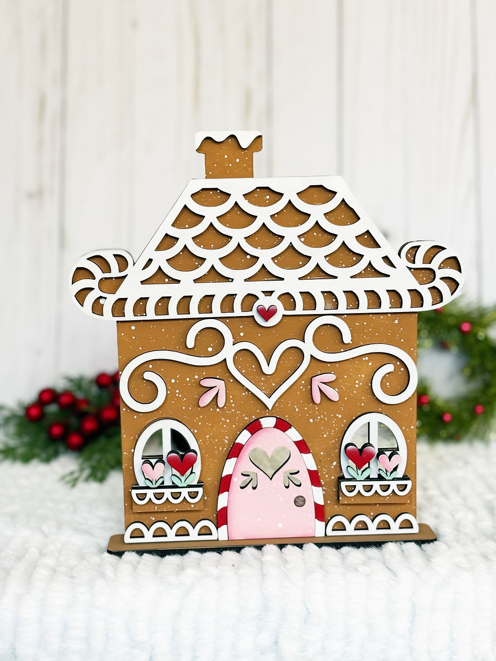 Thumbnail: Gingerbread Village Votive Set / Houses