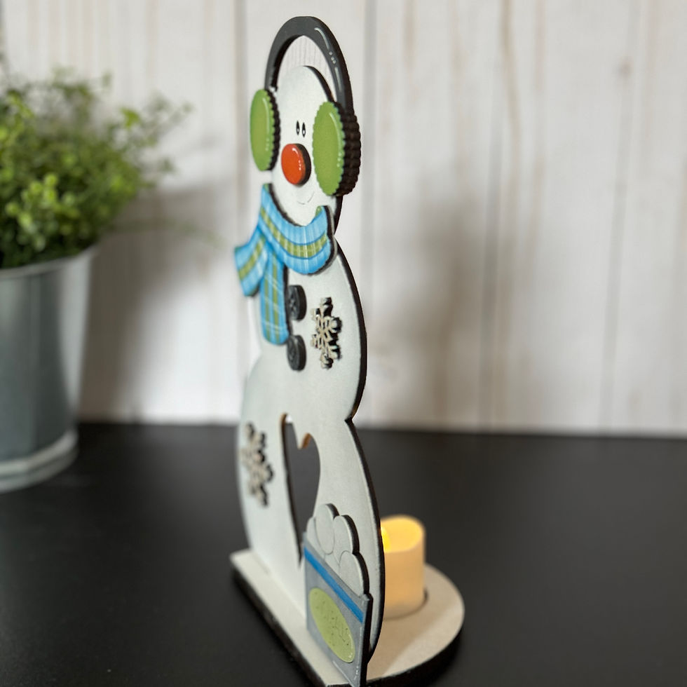 Thumbnail: Snowman Candle Votive Shelf Sitters