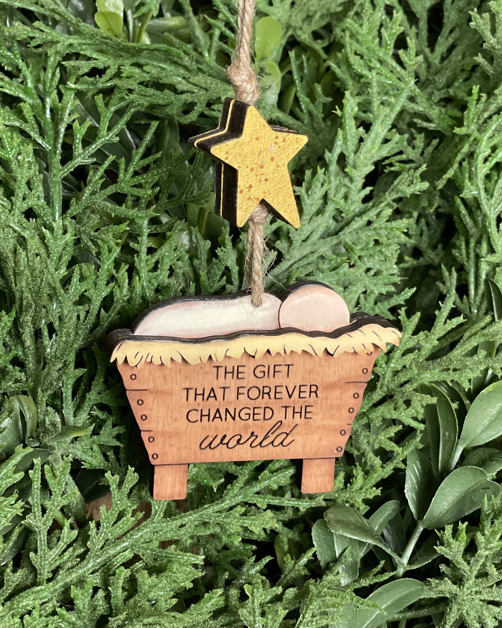 The Gift That Changed the World Ornament - A Symbol of Hope and Love