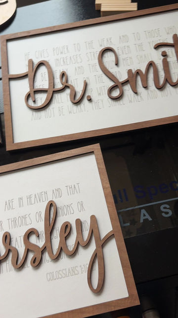 Thumbnail: Personalized Scripture Layered Signs